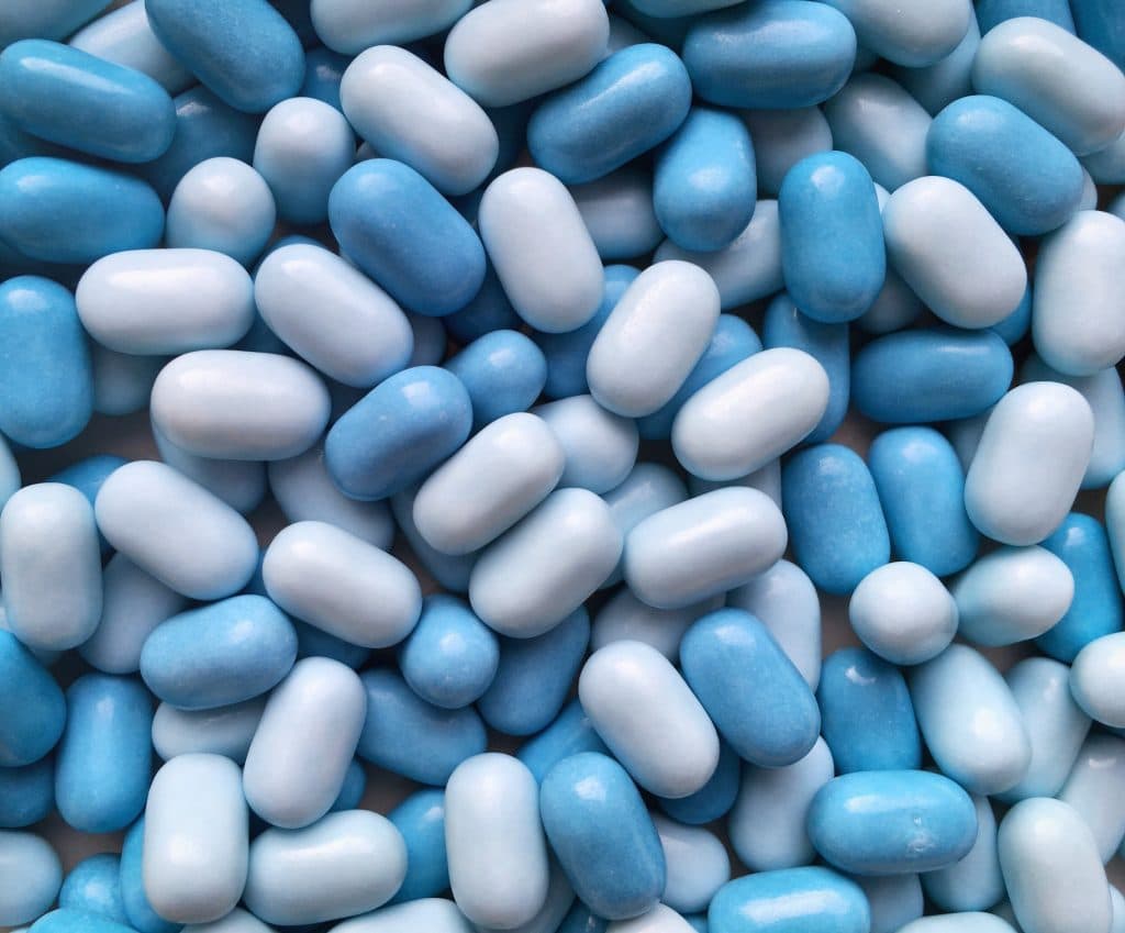Blaue Pillen