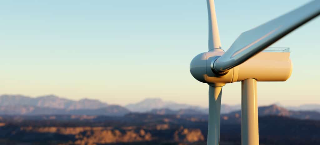 Windrad für saubere Energieerzeugung