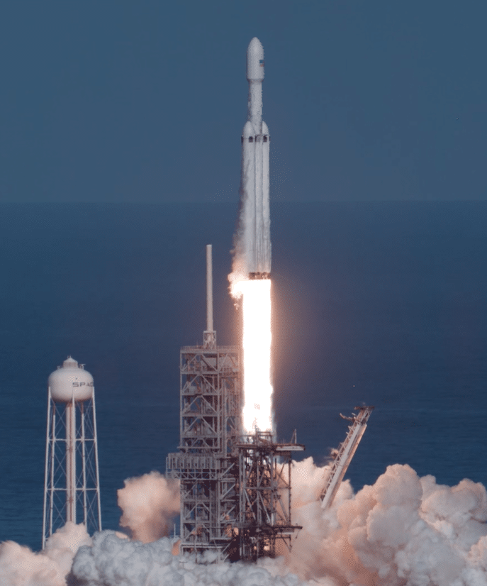 Trägerrakete von SpaceX Falcon Heavy