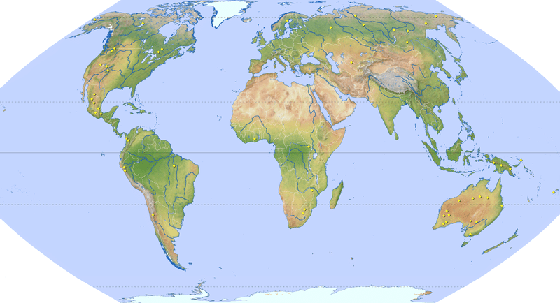Weltkarte-Edelmetall-Förderung