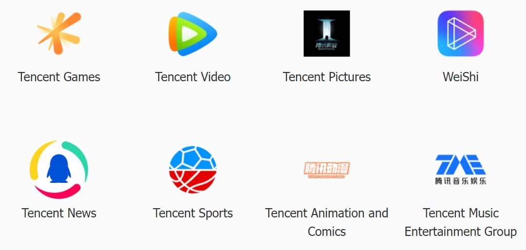 Angebote der Tencent Aktie im Segment Digital Content